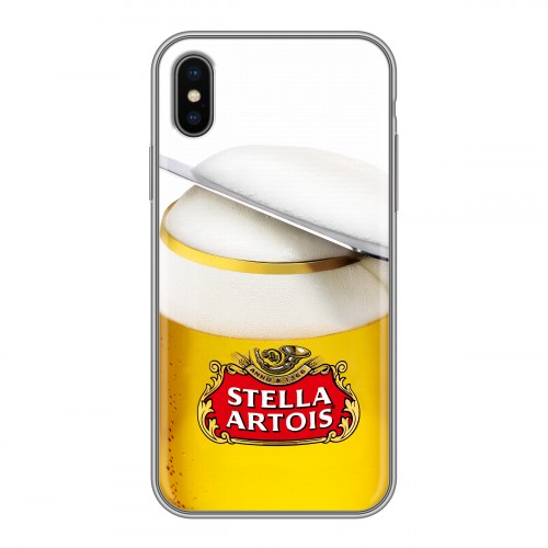 Дизайнерский силиконовый чехол для Iphone x10 Stella Artois