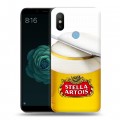 Дизайнерский силиконовый чехол для Xiaomi Mi A2 Stella Artois