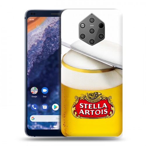 Дизайнерский силиконовый чехол для Nokia 9 PureView Stella Artois