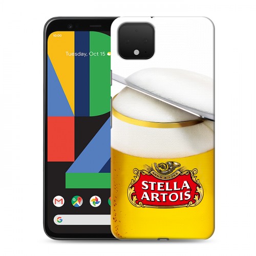 Дизайнерский пластиковый чехол для Google Pixel 4 Stella Artois