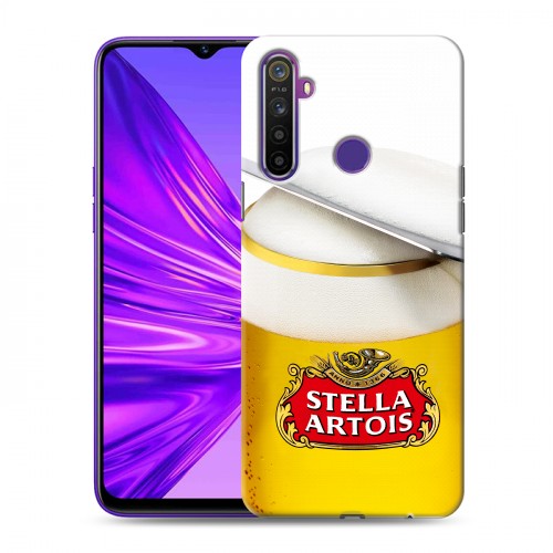 Дизайнерский силиконовый чехол для Realme 5 Stella Artois