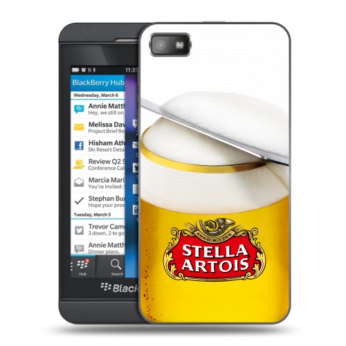 Дизайнерский пластиковый чехол для BlackBerry Z10 Stella Artois