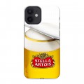 Дизайнерский силиконовый с усиленными углами чехол для Iphone 12 Mini Stella Artois