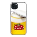 Дизайнерский силиконовый чехол для Iphone 15 Plus Stella Artois