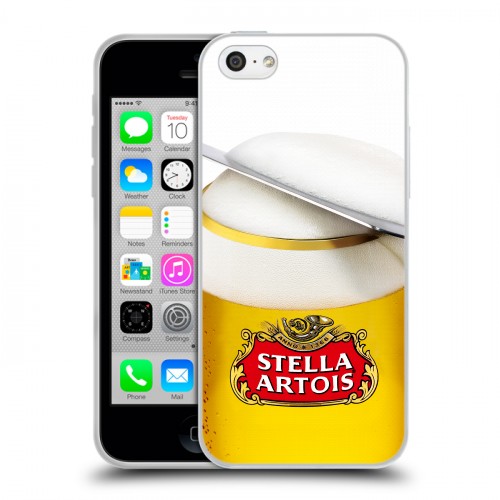 Дизайнерский пластиковый чехол для Iphone 5c Stella Artois