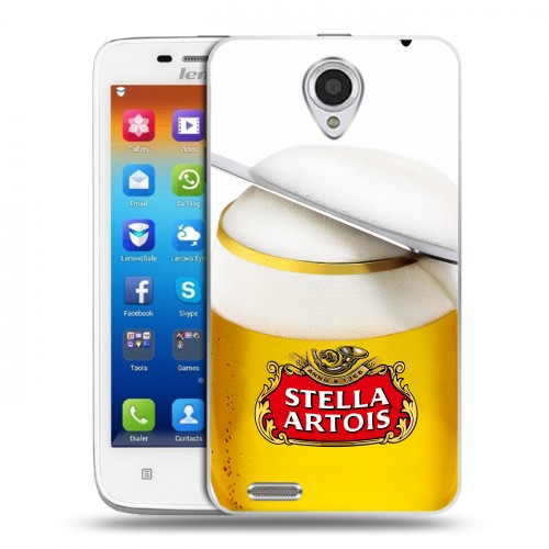 Дизайнерский пластиковый чехол для Lenovo S650 Ideaphone Stella Artois