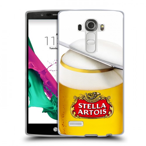 Дизайнерский пластиковый чехол для LG G4 Stella Artois