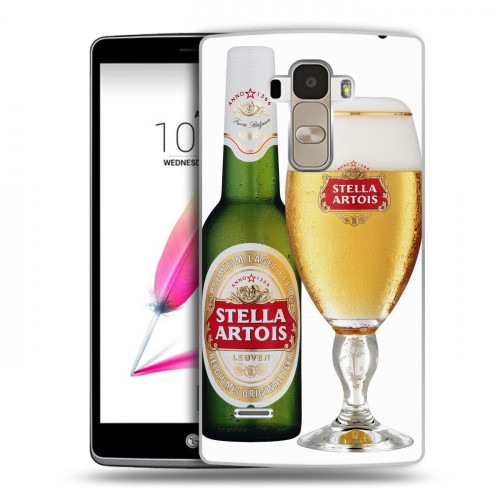 Дизайнерский пластиковый чехол для LG G4 Stylus Stella Artois