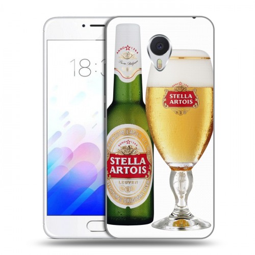 Дизайнерский пластиковый чехол для Meizu M3E Stella Artois