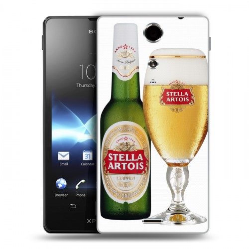 Дизайнерский пластиковый чехол для Sony Xperia TX Stella Artois