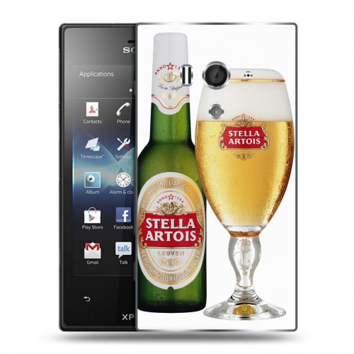 Дизайнерский пластиковый чехол для Sony Xperia acro S Stella Artois