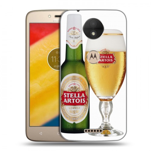 Дизайнерский пластиковый чехол для Motorola Moto C Stella Artois