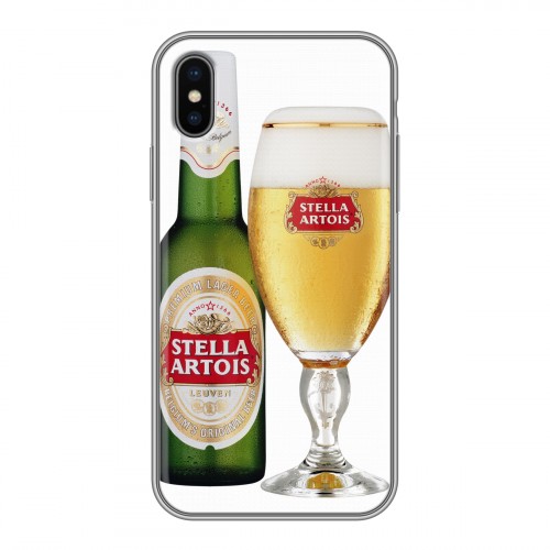 Дизайнерский силиконовый чехол для Iphone x10 Stella Artois