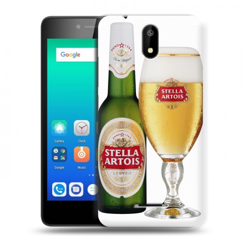 Дизайнерский силиконовый чехол для Micromax Q409 Stella Artois