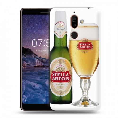 Дизайнерский пластиковый чехол для Nokia 7 Plus Stella Artois