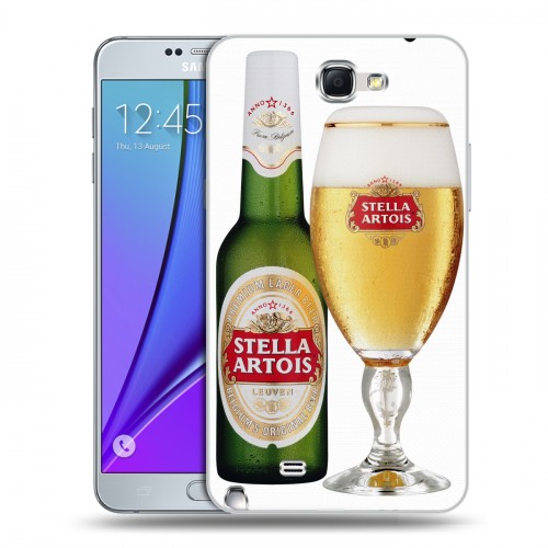 Дизайнерский пластиковый чехол для Samsung Galaxy Note 2 Stella Artois