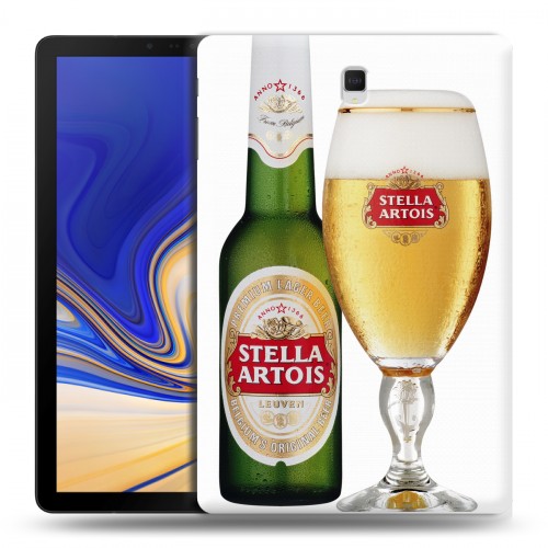 Дизайнерский силиконовый чехол для Samsung Galaxy Tab S4 Stella Artois