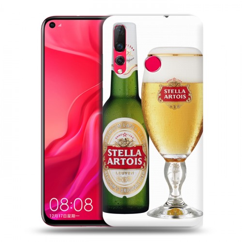 Дизайнерский пластиковый чехол для Huawei Nova 4 Stella Artois