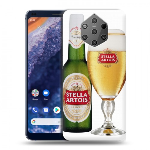 Дизайнерский силиконовый чехол для Nokia 9 PureView Stella Artois