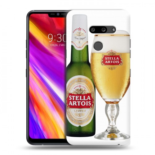 Дизайнерский пластиковый чехол для LG G8 ThinQ Stella Artois