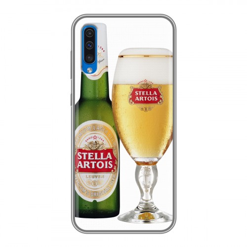 Дизайнерский силиконовый чехол для Samsung Galaxy A50 Stella Artois