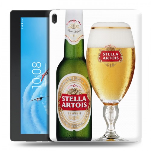 Дизайнерский силиконовый чехол для Lenovo Tab E10 Stella Artois