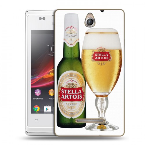 Дизайнерский силиконовый чехол для Sony Xperia E Stella Artois