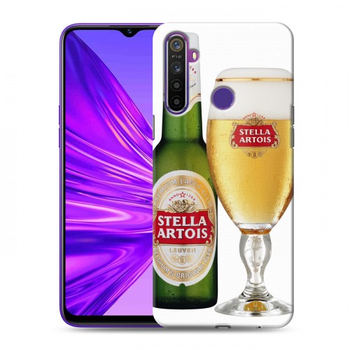 Дизайнерский силиконовый чехол для Realme 5 Stella Artois