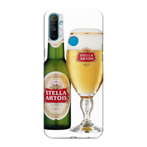 Дизайнерский силиконовый чехол для Realme C3 Stella Artois