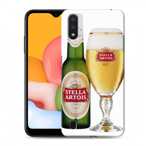 Дизайнерский силиконовый чехол для Samsung Galaxy M01 Stella Artois