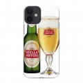 Дизайнерский силиконовый с усиленными углами чехол для Iphone 12 Mini Stella Artois