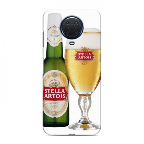 Дизайнерский силиконовый с усиленными углами чехол для Nokia G20 Stella Artois