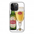 Дизайнерский силиконовый чехол для Iphone 14 Pro Stella Artois