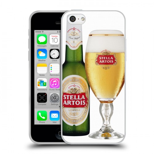 Дизайнерский пластиковый чехол для Iphone 5c Stella Artois