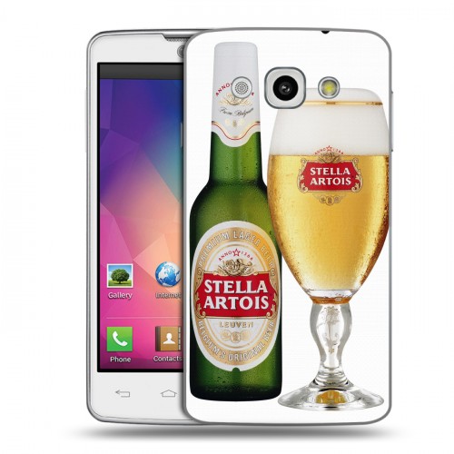 Дизайнерский пластиковый чехол для LG L60 Stella Artois