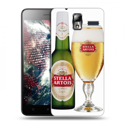 Дизайнерский силиконовый чехол для Lenovo S580 Ideaphone Stella Artois