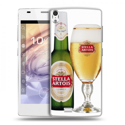 Дизайнерский пластиковый чехол для Prestigio Grace Stella Artois