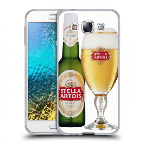 Дизайнерский пластиковый чехол для Samsung Galaxy E5 Stella Artois