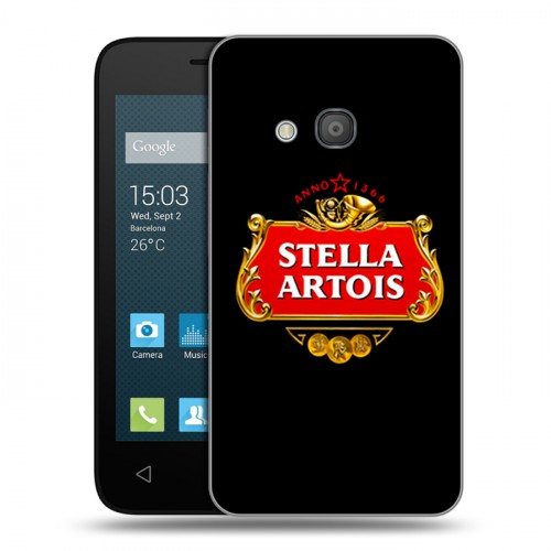Дизайнерский силиконовый чехол для Alcatel One Touch Pixi 4 (4) Stella Artois