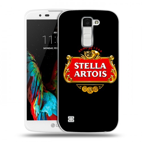 Дизайнерский пластиковый чехол для LG K10 Stella Artois