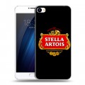 Дизайнерский пластиковый чехол для Meizu U20 Stella Artois