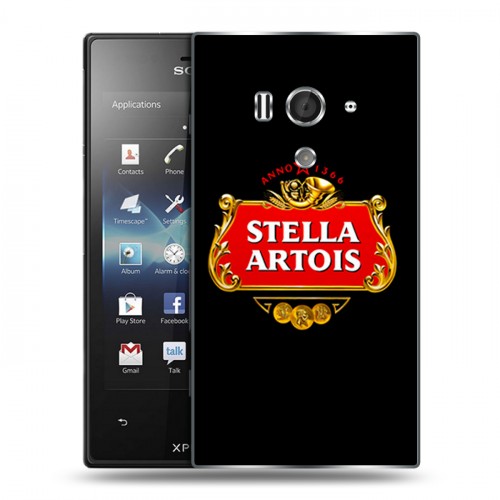 Дизайнерский пластиковый чехол для Sony Xperia acro S Stella Artois