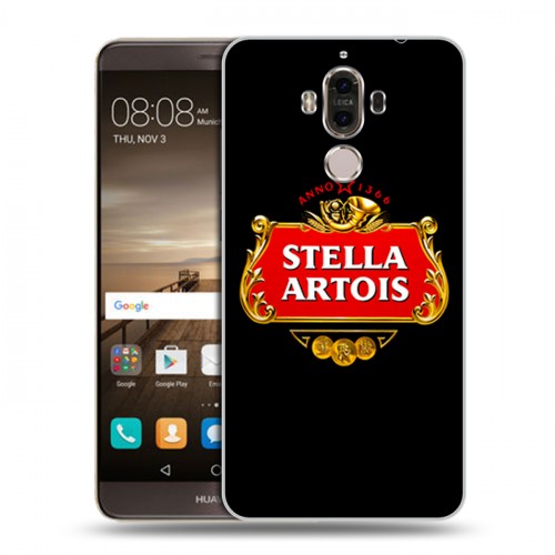 Дизайнерский пластиковый чехол для Huawei Mate 9 Stella Artois