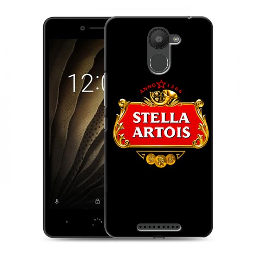 Дизайнерский силиконовый чехол для BQ Aquaris U Stella Artois