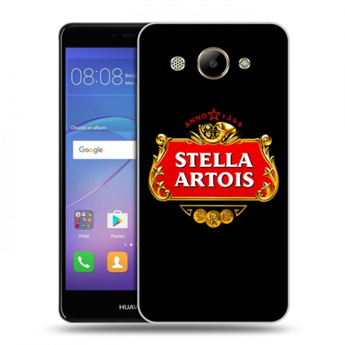 Дизайнерский пластиковый чехол для Huawei Y3 (2017) Stella Artois