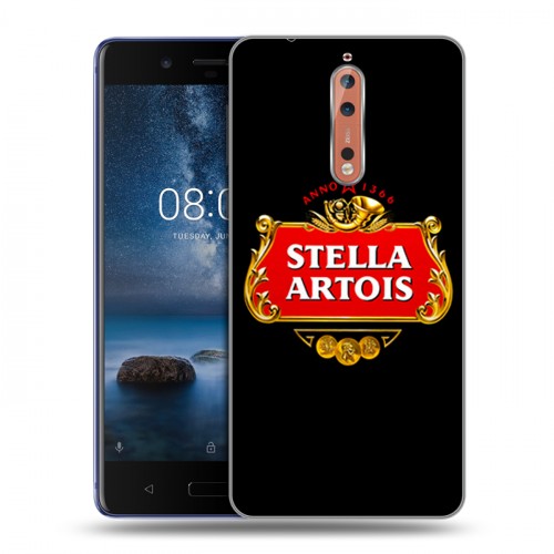 Дизайнерский пластиковый чехол для Nokia 8 Stella Artois