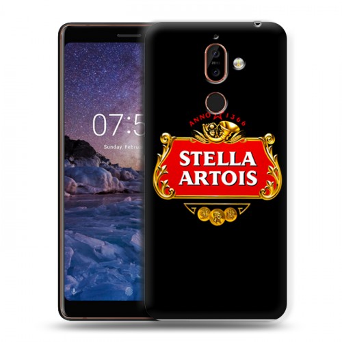 Дизайнерский пластиковый чехол для Nokia 7 Plus Stella Artois