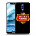 Дизайнерский пластиковый чехол для Nokia 5.1 Plus Stella Artois