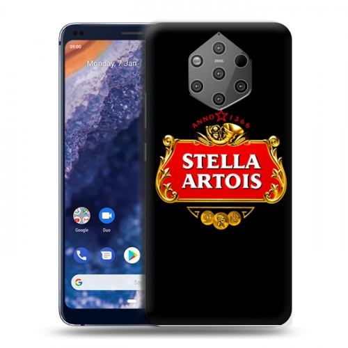 Дизайнерский силиконовый чехол для Nokia 9 PureView Stella Artois