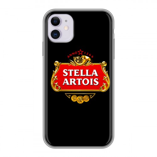 Дизайнерский силиконовый чехол для Iphone 11 Stella Artois